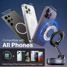 Vacuum Magnetic Car Phone Holder